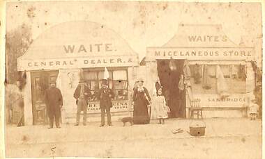 Photograph - Waite General Dealer and Miscellaneous Store, Australian Photo Co, Wall & Co, Proprietors, C. 1880