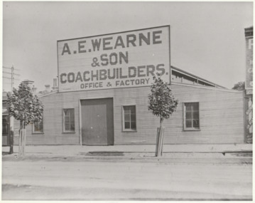 Photograph - A E Wearne & Son Coachbuilders, Port Melbourne, Jack GOULD, C. 1950s