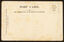 Rear view of a postcard with space for an address and a stamp.
