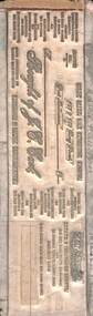 Document - Flong, J E Earl 'Bought of' receipt, Riall Bros, Printers, c. 1950s