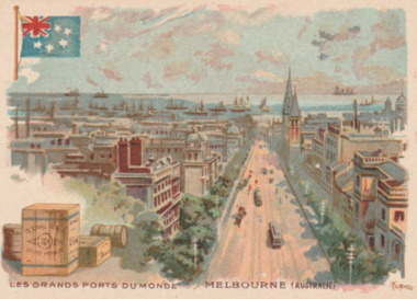 Postcard, Les Grands Ports du Monde MELBOURNE (Australie)