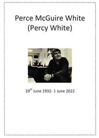 Document - Order of Service Perce McGuire White, June 2022