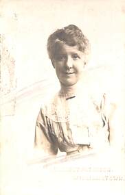 Photograph - Letitia Morris Sinclair.  From the booklet "Family history of four immigrant families" prepared by Margaret BRIDE, Margaret Bride, Four immigrant families and some of their descendants, early 1900s.  Booklet completed 2019