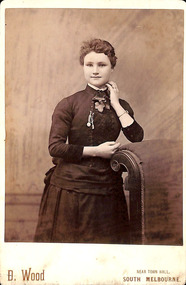 Photograph - Lizzie Sinclair 1857-1933.  From the booklet "Family history of four immigrant families" prepared by Margaret BRIDE, Margaret Bride, Circa 1880   Booklet completed 2019