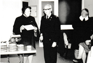 Photograph - Alva & John Munro with Sister Norma Barnett, Reverend Donald LANGFORD, c.1967