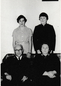 Photograph - Alva & John Munro with their daughters, Reverend Donald LANGFORD, c.1967