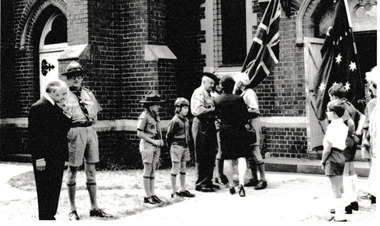 Photograph - Port Melbourne cub scouts, Reverend Donald LANGFORD, Apr/May 1971