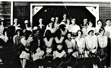 Photograph - Holy Trinity Tennis Club, Reverend Donald LANGFORD, c.1920's
