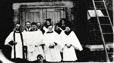 Photograph - Holy Trinity Church Choir, Reverend Donald LANGFORD, c.1960