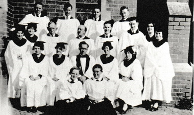 Photograph - Holy Trinity Church Choir, Reverend Donald LANGFORD, c.1960