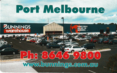 Card - Bunnings Warehouse magnet Business Card, c.2015