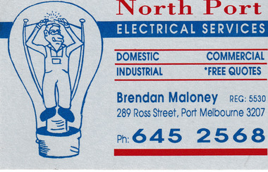Card - North Port Electrical Services Business Card, c.2015
