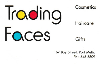 Card - Trading Faces Business Card, c.1990