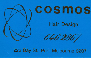 Card - Cosmos Hair Design Business Card, c.1990