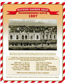 Poster, John KIRBY, Bayside Barber Shop, June 2010
