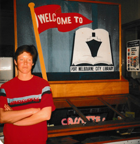Photograph - Display Port Melbourne City Library, Liardet Street, c.1983