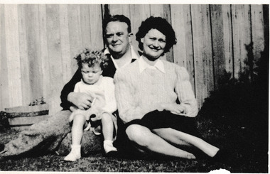 Photograph - Ron, Mabel & Wendy Suckling, c.1946