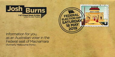 Flyer - Voting information for Federal election 2019, 2019