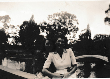 Photograph - Marge McCann & Thelma Suckllng, 26 Dec 1944