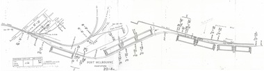 Plan - Victorian Railways 'single line diagram 'Port Store', Victorian Railways, Nov 1942