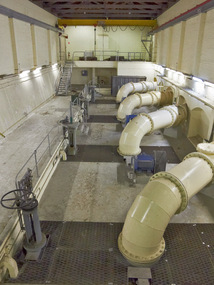 Photograph - Interior of Pumping Station, Esplanade West, Port Melbourne, John KIRBY, 11 Nov 2014