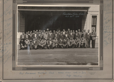 Photograph - Port Melbourne Football Club 1948, R J Hellessy, 24 Oct 1948