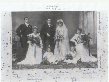 Photograph - Wedding of Walter ELDEN & Agnes MENNIE, 1901