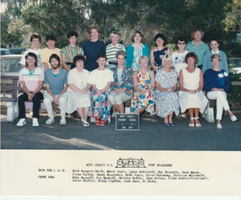 Photograph - Staff Nott Street Primary School 1987, 1987