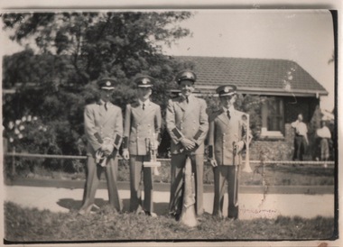 Photograph - Port Melbourne Boys band, Bill Goudie and other band members, c 1942