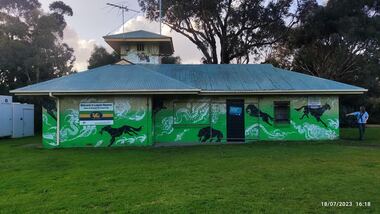 Photograph - Digital images of Lagoon Oval Pavilion removal sign, Janet BOLITHO, 3 Jan 2024