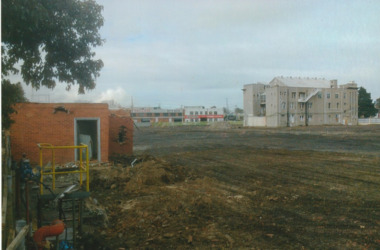 Photograph - Outside Staircase Administration Building, J Kitchen & Sons, Port Melbourne, Lionel Layfield, 2014 - 2015