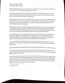 Document - Tribute to the Reverend Noel Whale, c.2023
