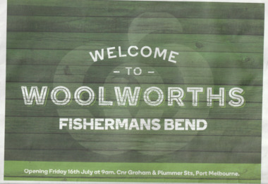 Flyer, Welcome to Woolworths Fishermans Bend, July 2021