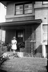 Photograph - Norma Watters outside Williamstown Road home