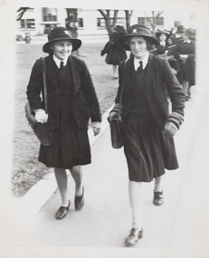 Photograph - Norma Watters (left) at MacRobertson Girls High 1939