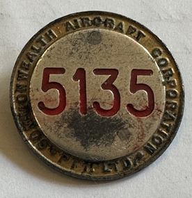 Badge - Employees badge Commonwealth Aircraft Corporation, 1950