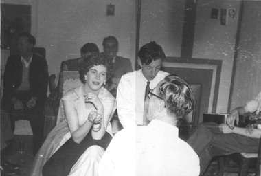 Photograph - 21st birthday party in Princes Street house, c.1960