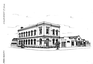 Drawing - Property sketch - Counting House, corner Stokes and Rouse Streets, 1990s