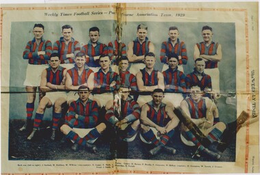 Photograph - Port Melbourne Football Club 1929, 1929