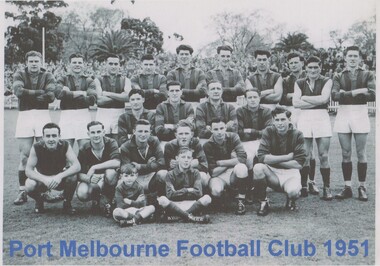 Photograph - Port Melbourne Football Club 1951, 1951