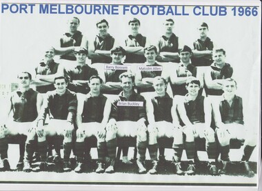 Photograph - Port Melbourne Football Club 1966, 1966