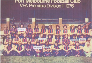 Photograph - Port Melbourne Football Club 1976, 1976