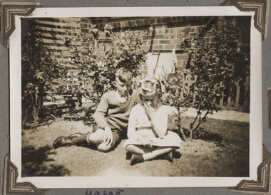 Photograph - Fred Nicholson with Carol Condron at 11 Dunstan Parade, 1940s