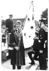 Photograph - Perce Maguire WHITE & the Freedom of the City of Port Melbourne, c. late 1980's
