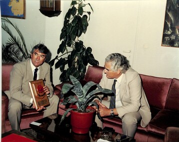 Photograph - Perce Maguire White, Mayor City of Port Melbourne, visiting Greece, c. late 1980's