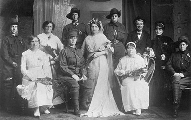 Photograph - Wedding portrait of "Busy Bees"