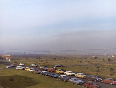 Photograph - Parked cars of Aeronautical Research Laboratories workers, Mid 1970s