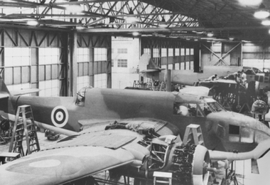 Photograph - Final assembly of Beaufort Bomber at Government Aircraft Factory, c September 1941