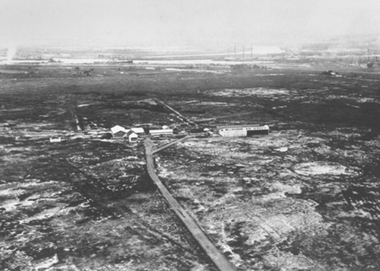 Photograph - Graham Street Aerodrome looking north (refer Page 49 of A Message From The Clouds), c1920s