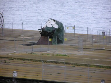 Photograph - Truck Stranded on Princes Pier, 18 Nov 2003